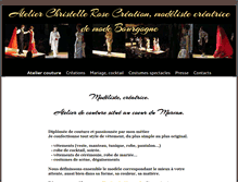 Tablet Screenshot of christellerose-creacouture.fr